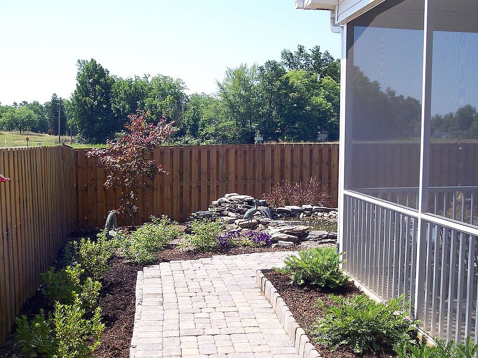 Side of backyard from gate