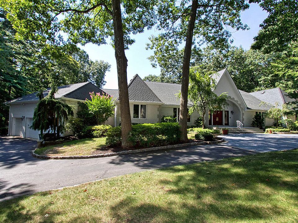 Custom built home with circular drive