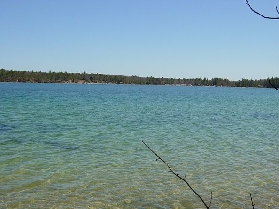 Lake sandy bottom