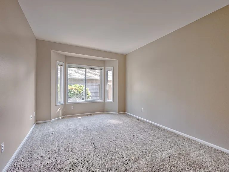 Large Primary bedroom with privacy huge window