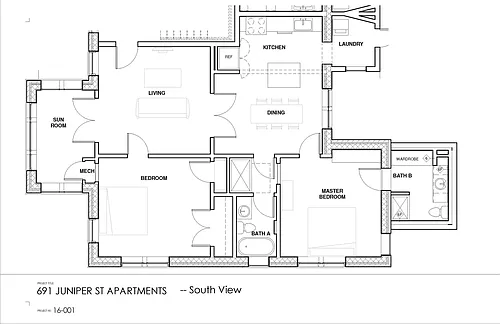 Floor plan South View