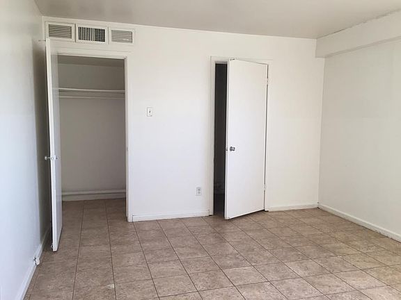 Bedroom with spacious closets