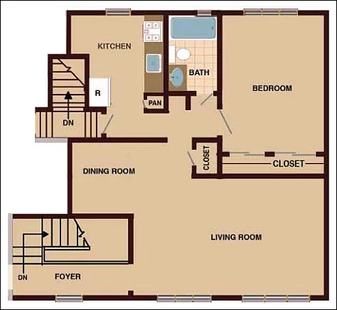 Floor plan 1 Bedroom