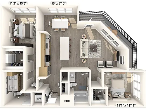 Floor plan B6a