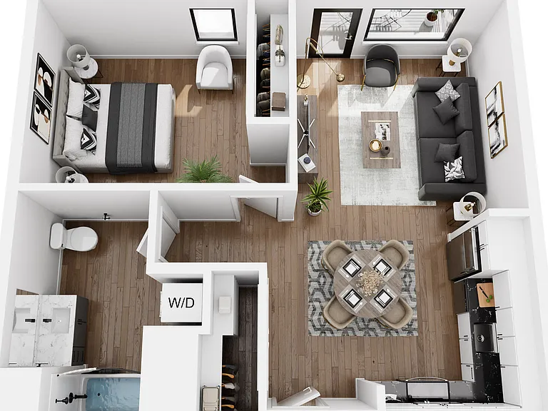 1.B floor plan Hudson West