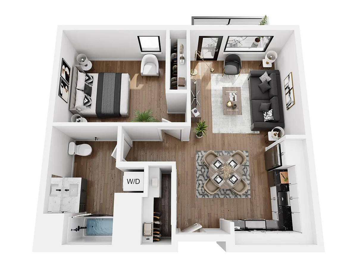 Floor plan 1B