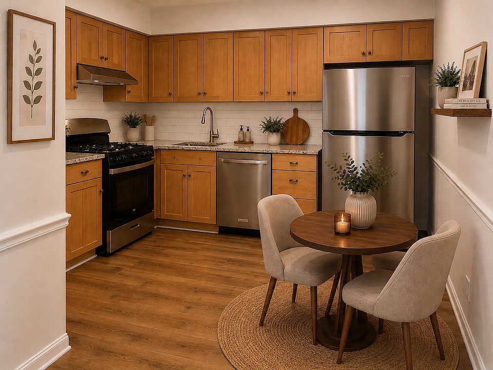 Upgraded kitchen with granite and new stainless appliances