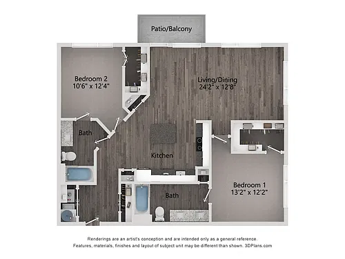 Floor plan B3