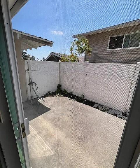 Spacious private patio