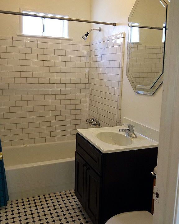 Classic, remodeled bathrooms