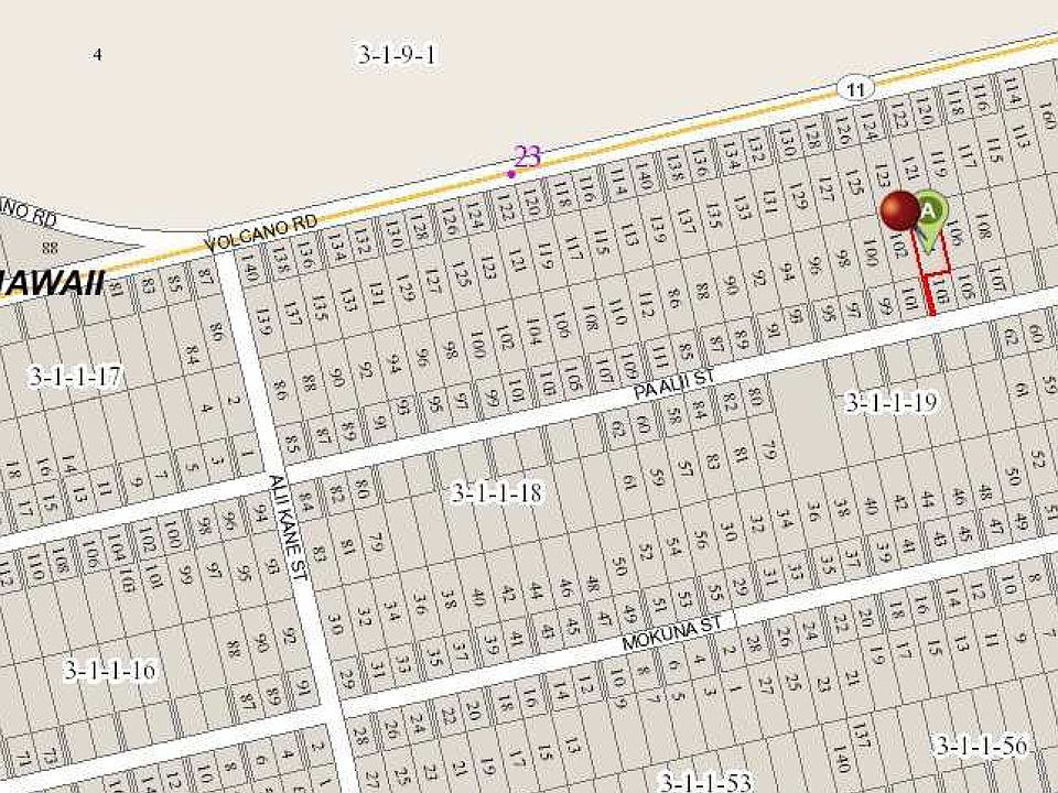 MLS map of lot 104