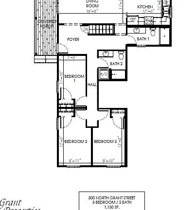 3rd image of 405-401 1/2 E 9th St #3B-1Ba-1020Sqft