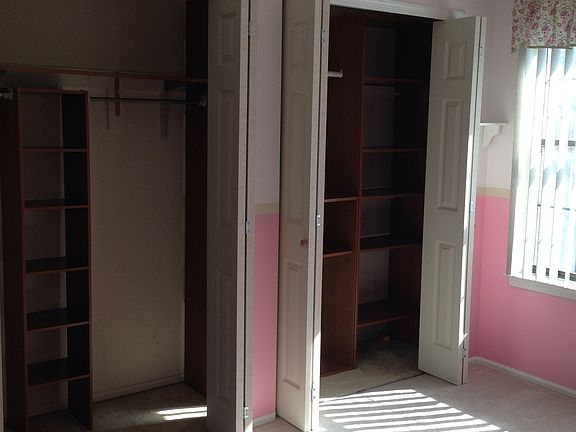 second bedroom closet; the master bedroom has a walk-in clos