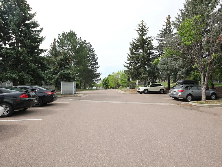 Plenty of parking spaces