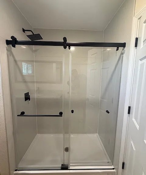 Brand new shower.