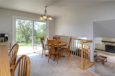Dining area with walkout to the back yard.
