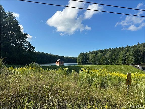 View across the street of Clear Lake