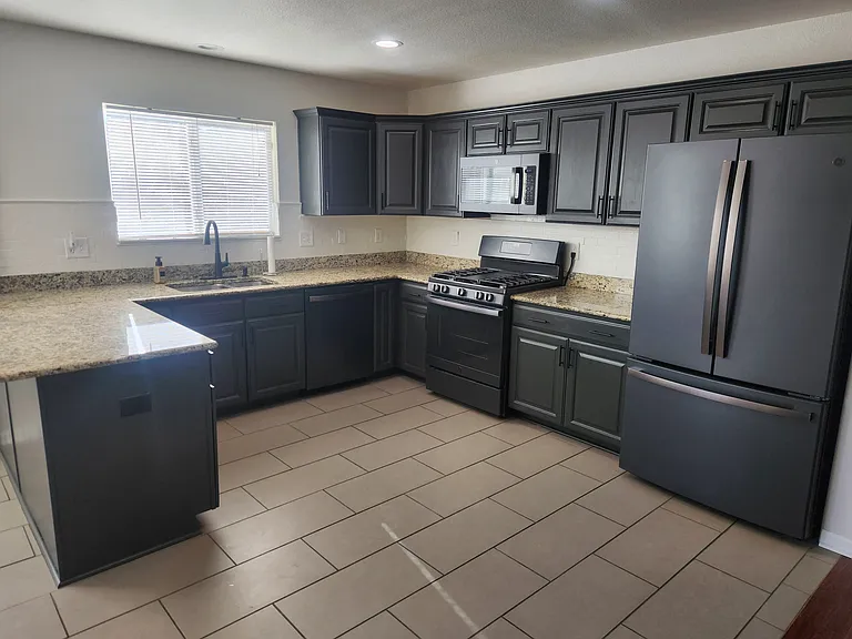 Freshly painted Cabinets