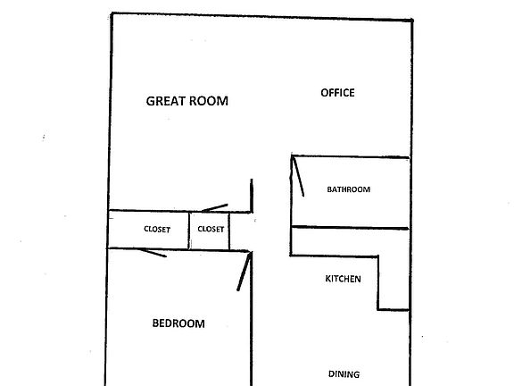 Floor plan of unit