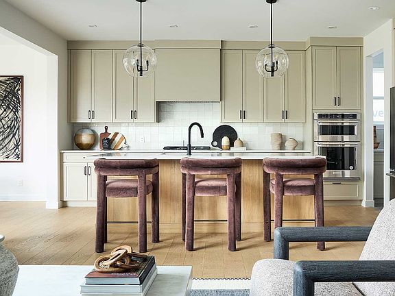 A photo of the kitchen of the Matera 36 estate model home by Brookfield Residential
