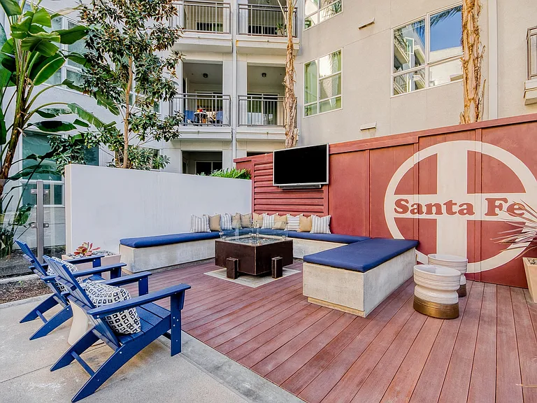 Gather around the fire pit on cool evenings