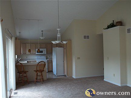 View from grt. room to dining area and kitchen and  area.