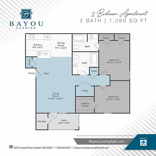 Floor plan 2 Bedroom