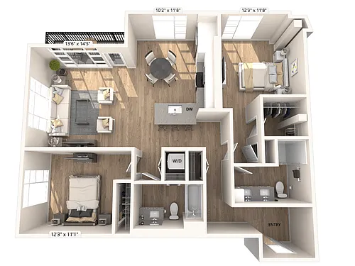 Floor plan B03b-FP1