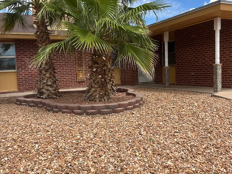 front of property
