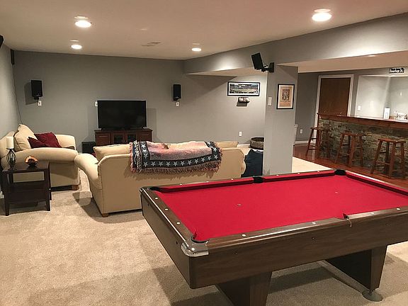 Lower level rec room
