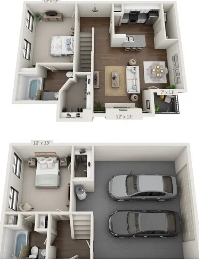 2 bed, 1071 sqft, $1,970 — Photo 3