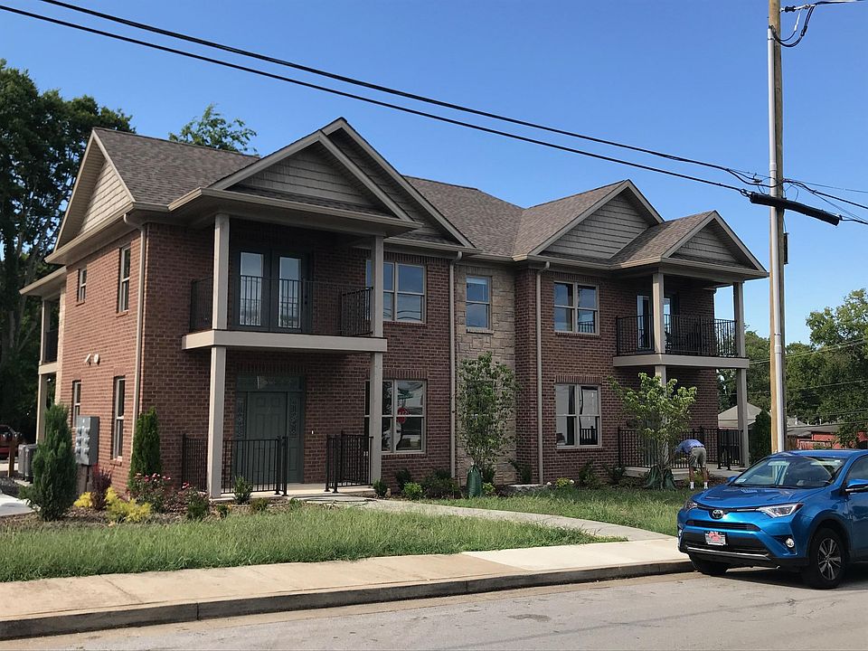 Beautiful modern building with six units at the corner of Broadway and High streets.