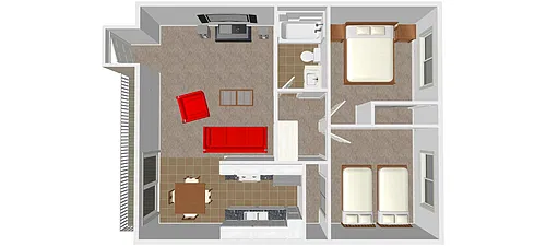 Floor plan 2 Bedroom