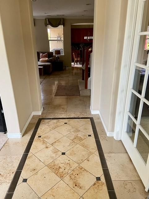 Entry- Living Room to the left and office to the right