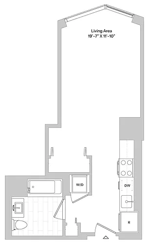 Floor plan S5 | Studio | 1 Bath