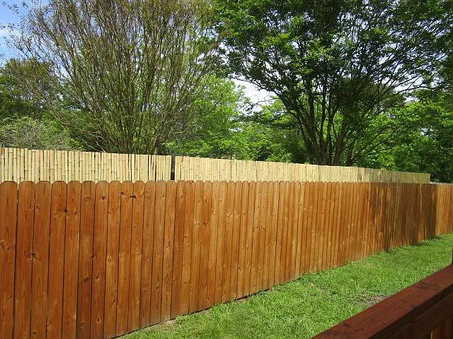 Privacy fence in front area