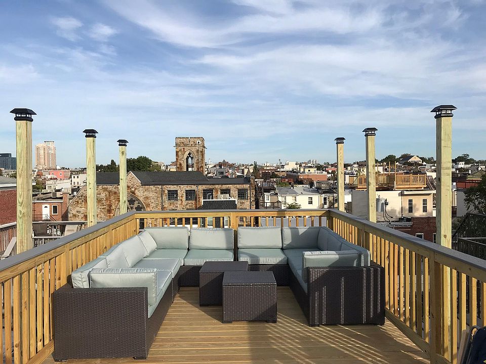 Roof top deck (sofa comes with rental property)