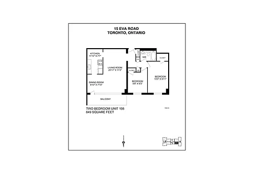 Floor plan 2 Bedroom