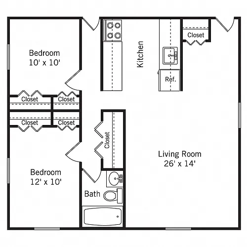 Floor plan The Shubert