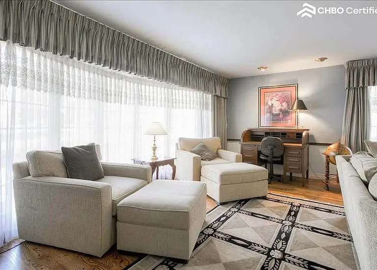 T.v. room- Has small office area.