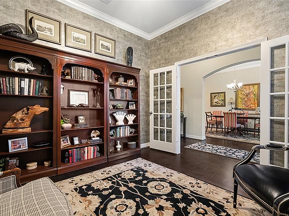 Another View of the Study with the Double French Doors. Don't need a Study? Sitting Room, Library, Music Room, Lots of options.