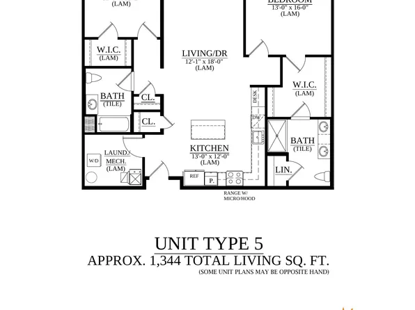 UNIT TYPE 5 Plan, Springside Lofts