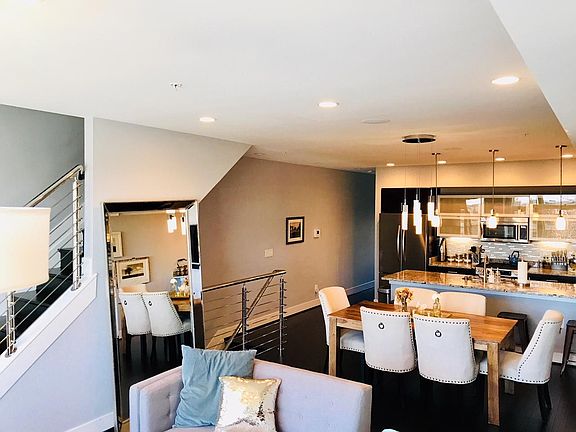 Living Room, Dining & Kitchen