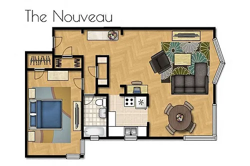 Floor plan The Nouveau