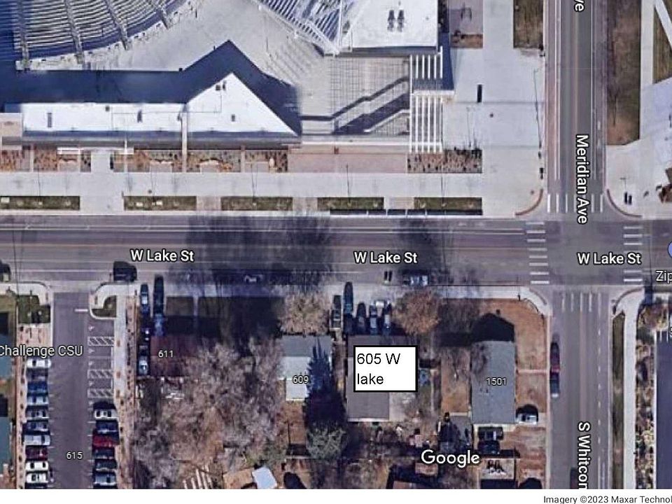 Birds eye view w stadium accross the street
