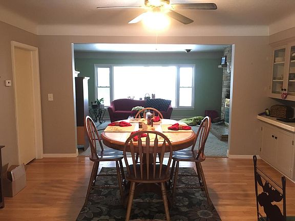 Dining room, open floor plan to living room