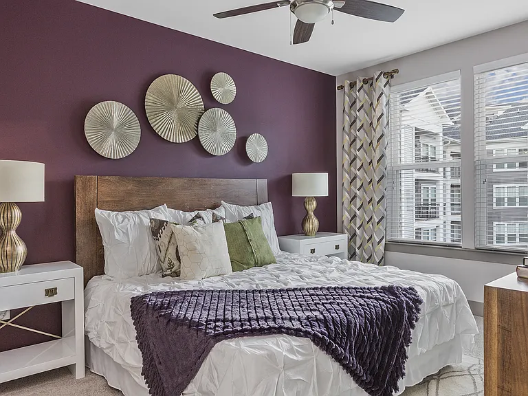 Ceiling Fans with Lighting in Bedrooms and Living Room
