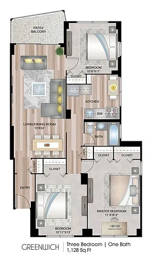 Floor plan Greenwich