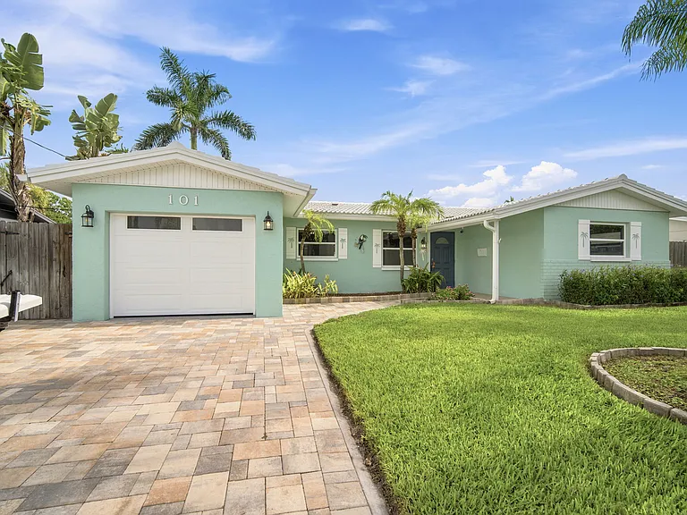 Front Exterior with paver driveway