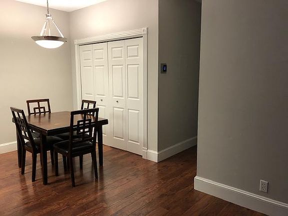Dining area. Large closet for extra storage with stack washer & dryer.